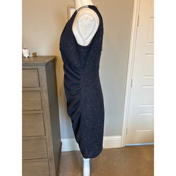 Eliza J |  Charcoal Gray  Cocktail Halter Dress | 8 - Picture 8 of 14